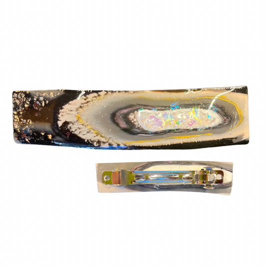 Cave Stone Slim-Jim Glitter Stone Barrette